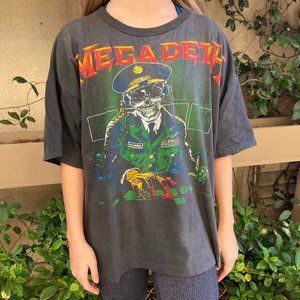 Megadeth Thrash Metal Heavy Metal Original Vintage T-shirt